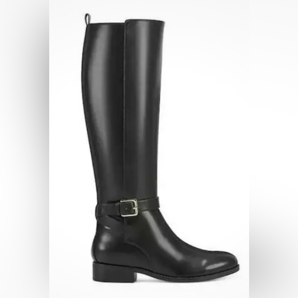 Nine West Women's Gianni Black Riding Boots